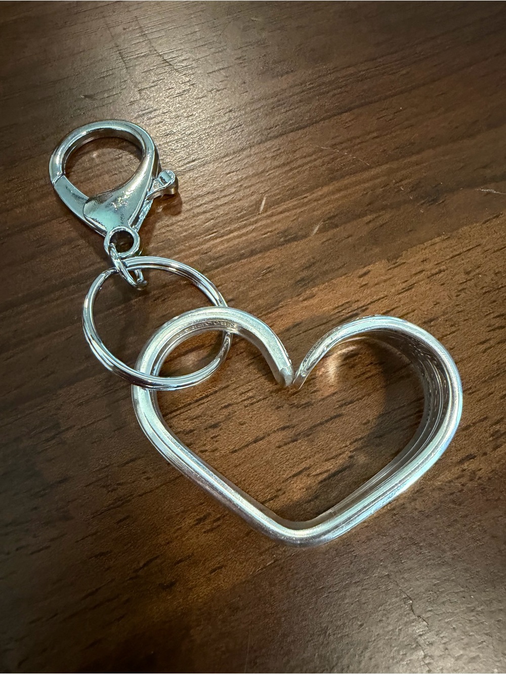 Silverware Heart Keychain